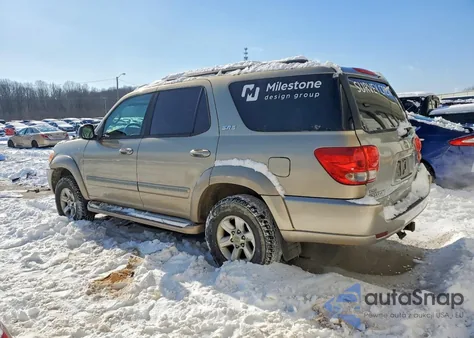 2005 Toyota Sequoia Sr5 из США, поврежденный, VIN 5TDBT44A55S253040